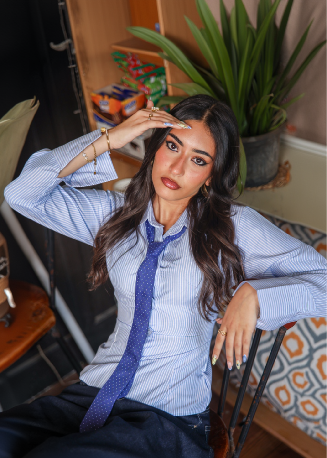 Fitted Pinstripe Shirt